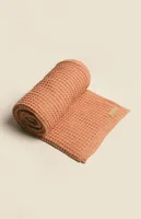 Organic The Weightless Terracotta Waffle Throw Blanket