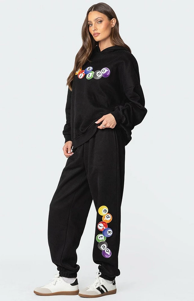 Edikted Billiard Oversized Sweatpants