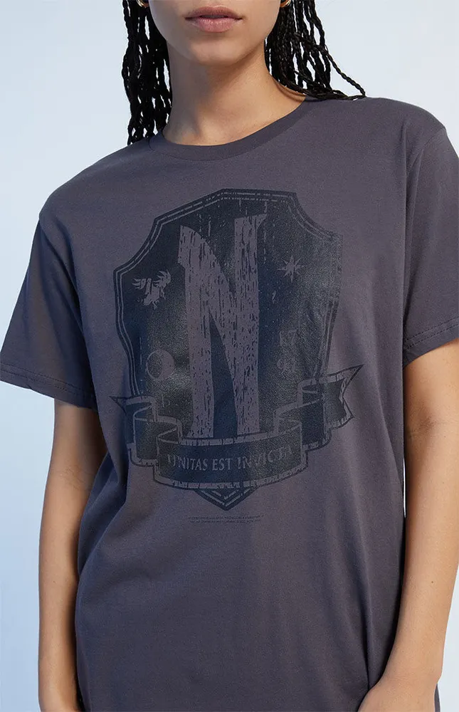 Wednesday Nevermore Emblem T-Shirt