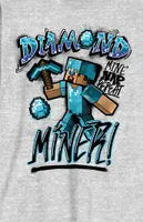 Minecraft Diamond Miner Long Sleeve T-Shirt