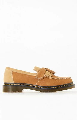 Dr Martens Adrian Tumbled Nubuck Leather Tassel Loafers
