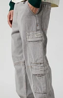 PacSun Gray Baggy Cargo Jeans