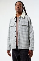 PacSun Plaid Sherpa Shacket