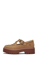 Timberland Women's Beige Nubuck Stone Street Buckle Mary Jane Shoes