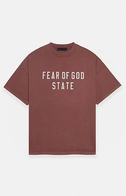 Fear of God Essentials Crimson Heavy T-Shirt