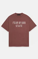 Fear of God Essentials Crimson Heavy T-Shirt