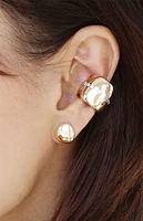 Ettika Center Crystal Line Chunky Ear Cuff