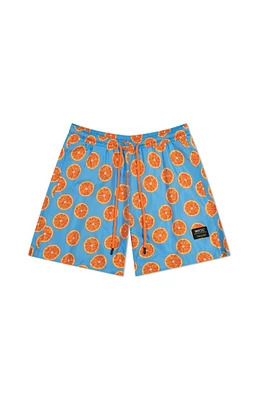 Zack Orange Slice Aop 5" Swim Trunks