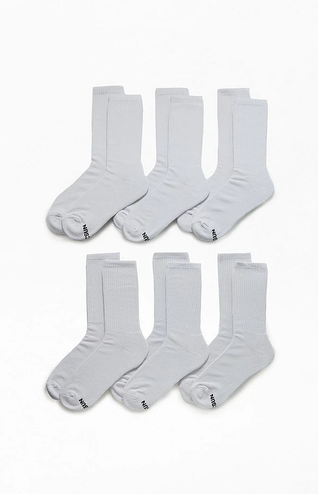 PacSun 6 Pack Basic Crew Socks