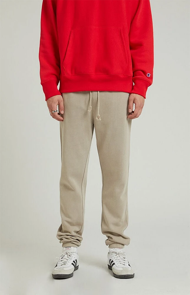 PacSun Cream Fleece Sweatpants