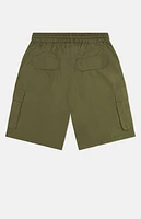 WeSC America Inc Olive Nylon Wind Cargo Shorts