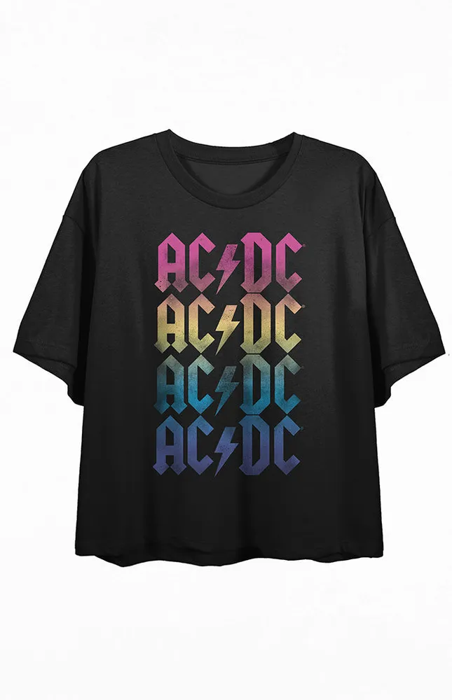 AC/DC Logo Cropped T-Shirt