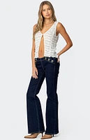 Edikted Alison Low Rise Flared Jeans