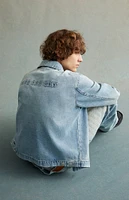 RARE DNM EDIT Light Indigo Embossed Gas Jacket