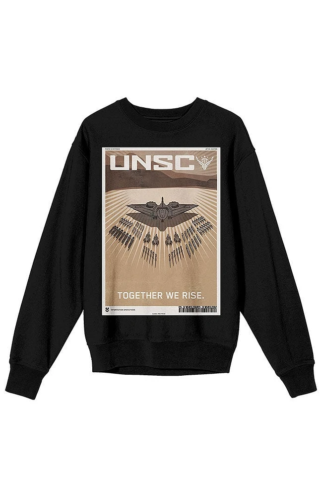 Halo Together We Rise UNSC Poster Crew Neck Sweatshirt