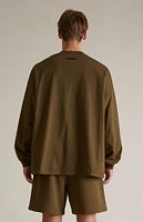 Fear of God Essentials Olive Long Sleeve T-Shirt