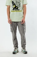 PacSun Stretch Gray Slim Cargo Pants