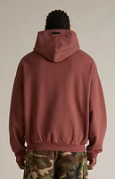 Fear of God Essentials Crimson Heavy Fleece Hoodie