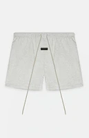 Fear of God Essentials Light Heather Grey Fleece Running Shorts