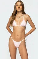 Edikted Clayton Lace Triangle Bikini Top