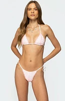Edikted Clayton Lace Triangle Bikini Top