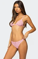 Edikted Darcie Sheer Lace Triangle Bralette