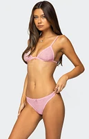 Edikted Darcie Sheer Lace Triangle Bralette