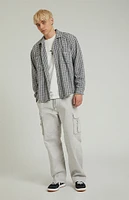 PacSun Gray Baggy Cargo Pants