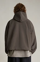 Fear of God Essentials Brown Military Nylon Hooded Anorak Jacket