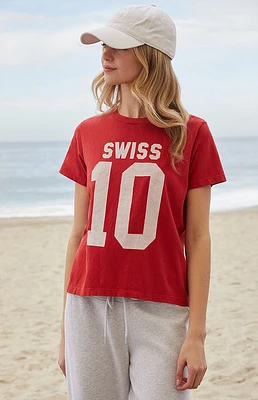 John Galt Red Chloe Swiss 10 T-Shirt