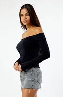 Est. PAC 1980 Adalyn Off-The-Shoulder Long Sleeve Top