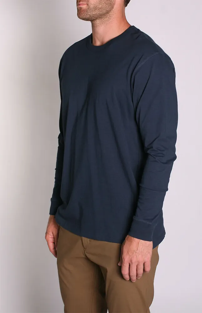 Navy Density Premium Long Sleeve T-Shirt