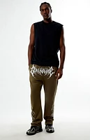 Civil Olive Chaos Thorns Straight Leg Sweatpants