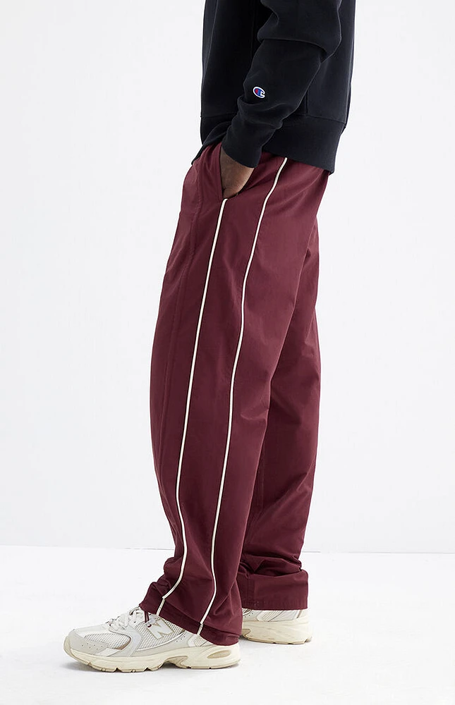 PacSun Maroon Baggy Track Pants