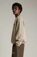 Fear of God Essentials Desert Sand Fleece Crew Neck Sweatshirt