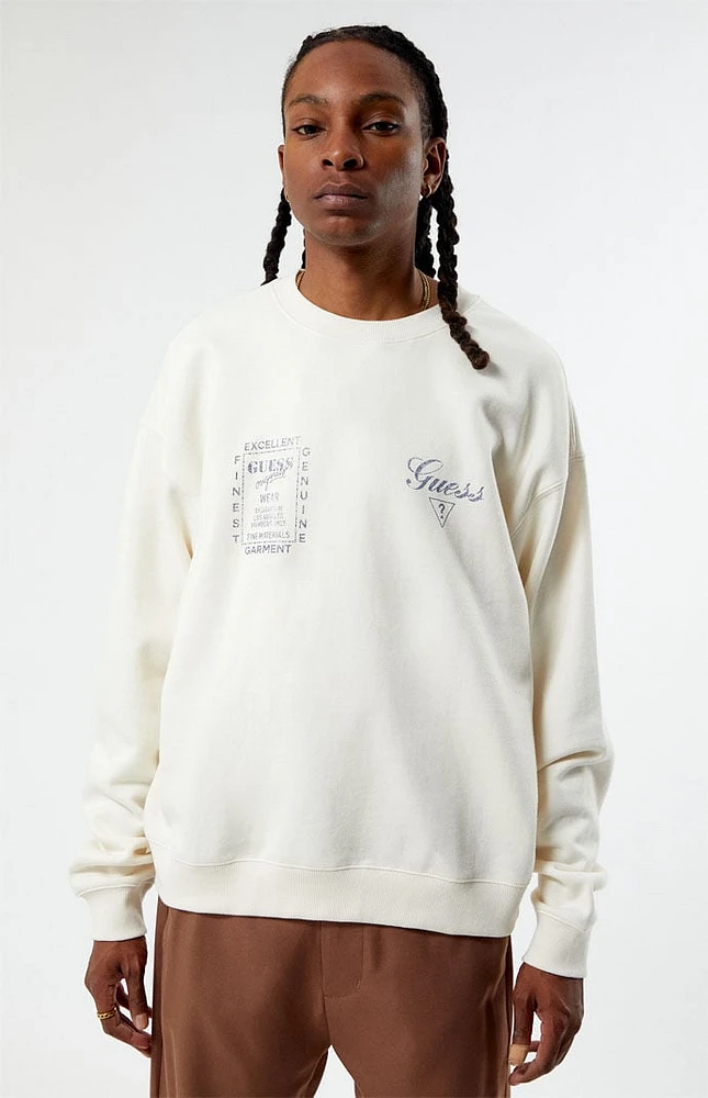 GUESS Originals Varsity Crew Neck Sweatshirt