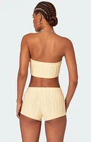 Edikted Raegan Cable Knit Bandeau Top