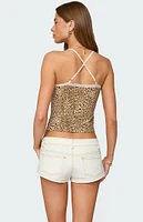 Edikted Gal Leopard Print Tank Top