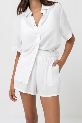 Rhythm White Classic Beach Shorts