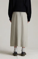 Fear of God Essentials Women's Seal Reverse Fleece Long Skirt