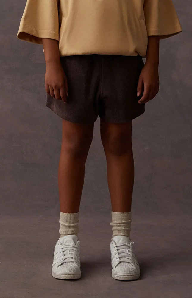 Kids Fear of God Plum Terry Cloth Running Shorts