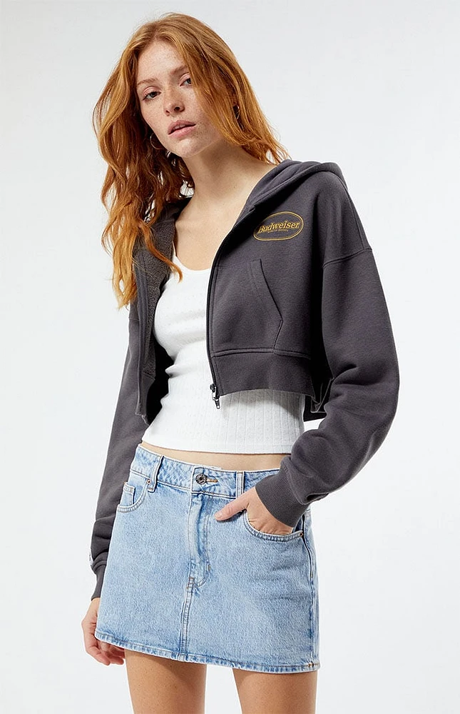 Budweiser By PacSun Black Stamp Zip Up Hoodie