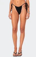 Edikted Darling Double String High Cut Bikini Bottom