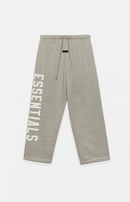 Fear of God Essentials Kids Dark Heather Oatmeal Fleece Relaxed Sweatpants