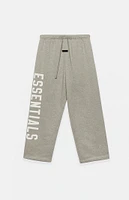 Fear of God Essentials Kids Dark Heather Oatmeal Fleece Relaxed Sweatpants