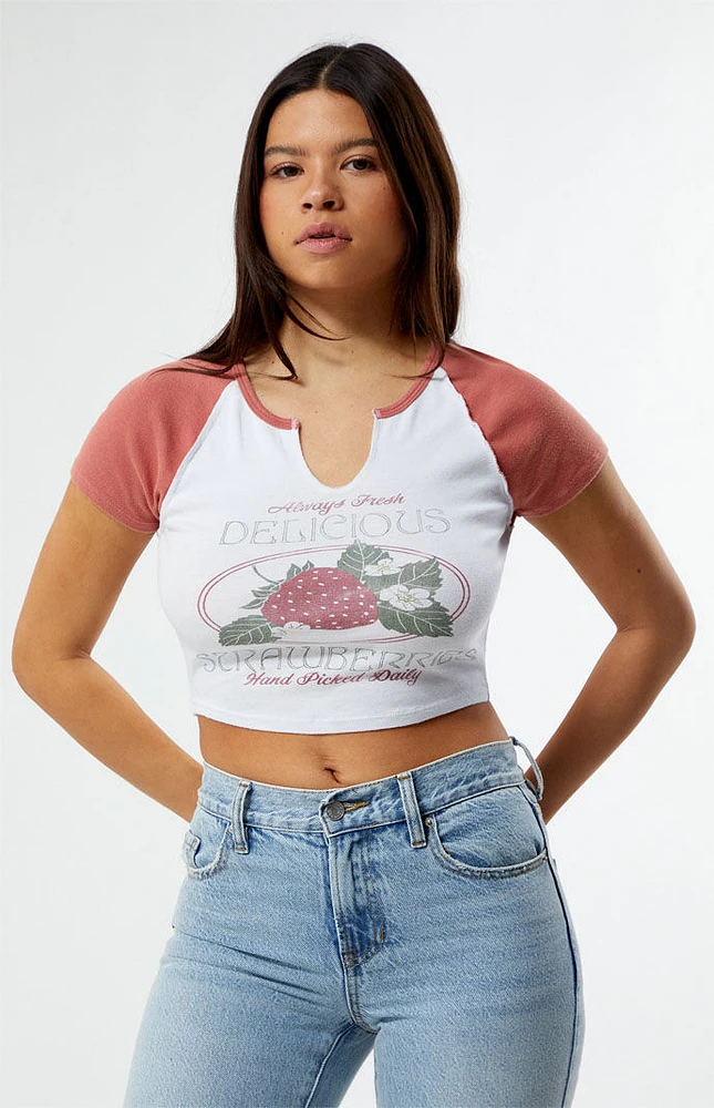 PacSun Delicious Strawberries Raglan T-Shirt