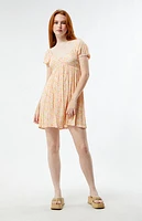 Billabong Heart Song Puff Sleeve Mini Dress