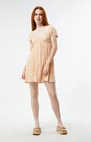 Billabong Heart Song Puff Sleeve Mini Dress