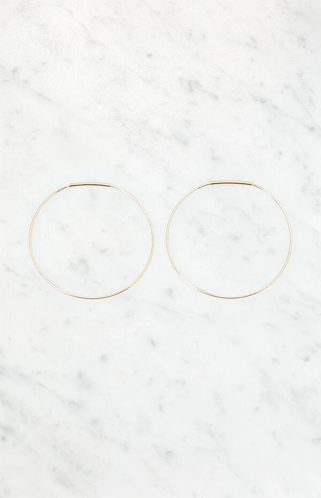 John Galt Thin Hoop Earrings
