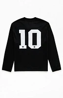 Pacsun Black Palisades Long Sleeve Hockey Jersey